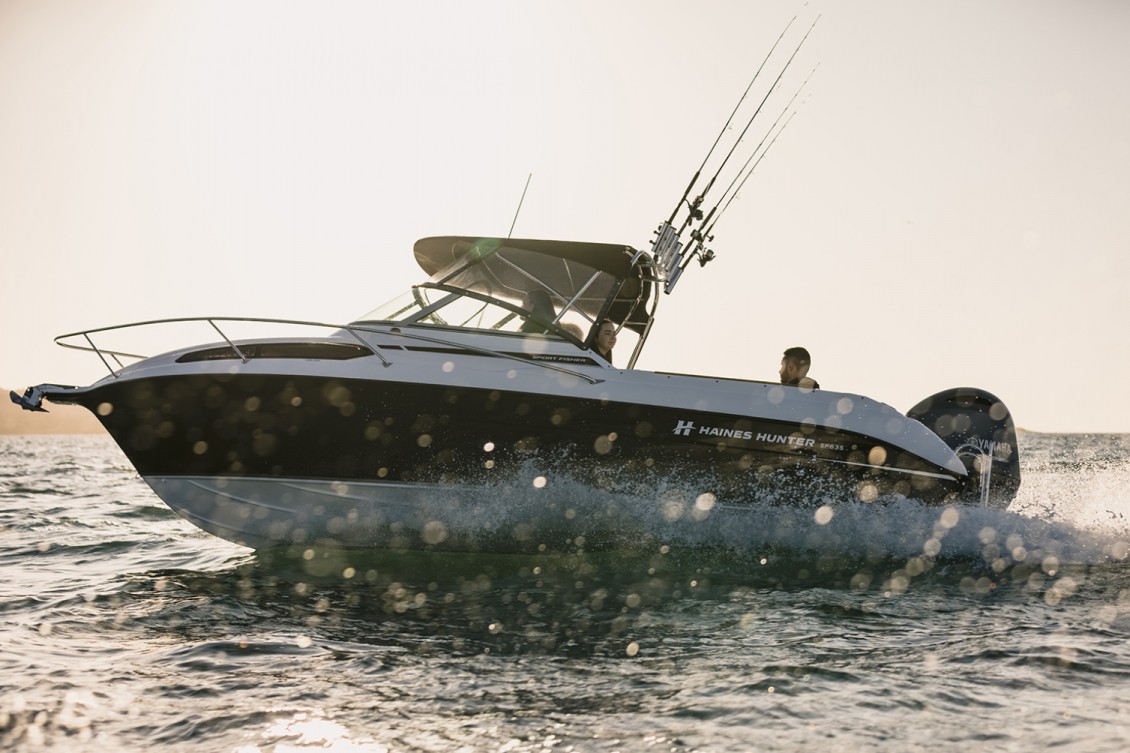 The SF635’s legendary Haines Hunter Deep V hull is set at precisely 21° | Haines Hunter